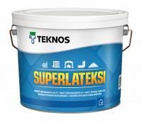 Краска водоэмульсионная TEKNOS SUPERLATEKSI  9л   (ПОЛЬША)