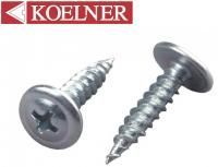 Саморез KOELNER Фасовка (100шт)  Клоп с Пресшайбой Острый  4,2*16мм РП