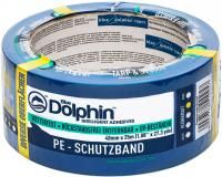 Лента Малярная Dolphin ПВХ Синяя устойч. до 30 дн 48мм* 50м  (Польша)