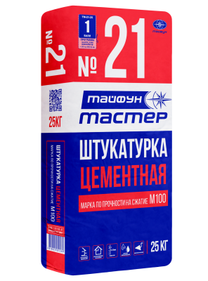 Цементная штукатурка  Тайфун Мастер ТМ-21      25кг   РБ