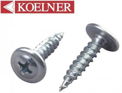 Саморез KOELNER Фасовка (50шт)  Клоп с Пресшайбой Острый  4,2*19мм РП