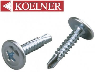 Саморез KOELNER Фасовка (100шт) Клоп с Пресшайбой Свело  4,2*16мм РП